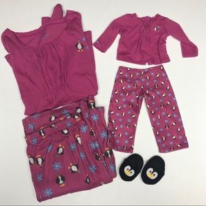 American Girl Matching Doll and Girl PJs Size L
